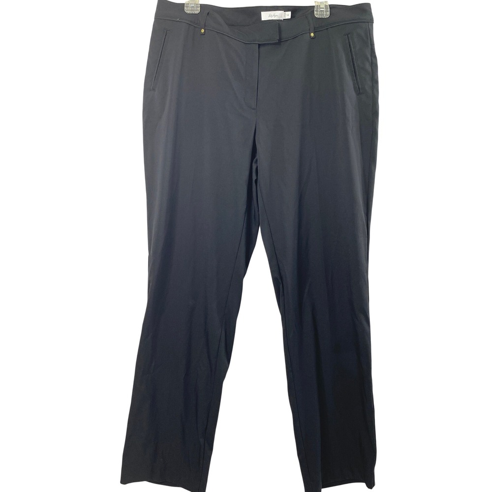 Lady Hagen Pants Womens Size 14 Black Golf Performance Stretch Trousers Athletic